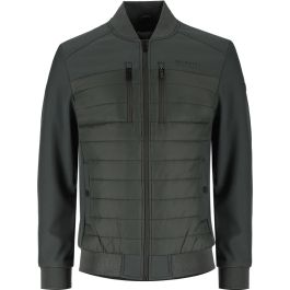 Muratti Mixed Fabric Jacket Mens Dark Olive|John Craig