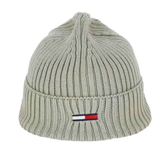 TMH102FW-TOMMY-HILFIGER-FLAG-BEANIE-FADED-WILLOW-AM0AM11693-TJM-V1