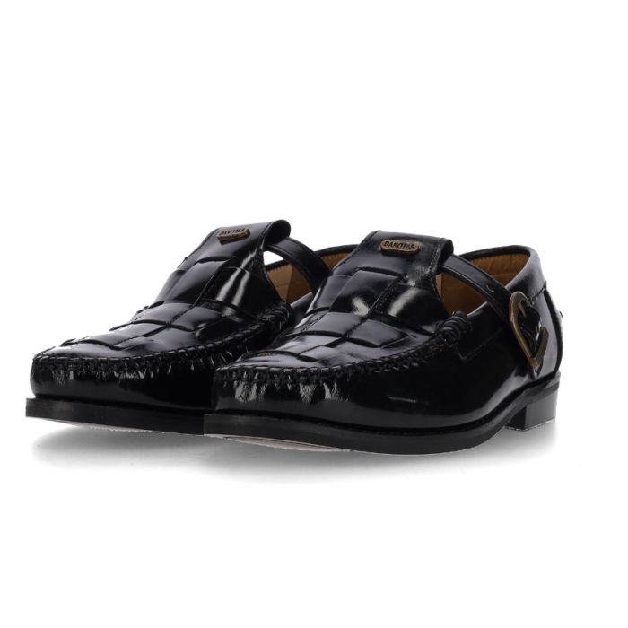 Dakota Oliver Hi Shine Shoes Mens Black|John Craig