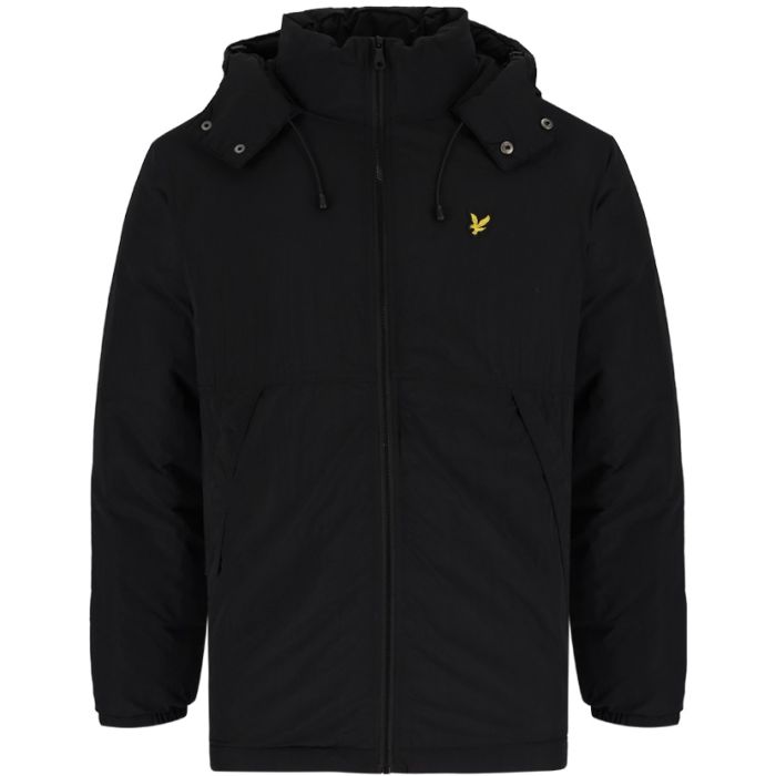 Black Lyle And Scott Wadded Hooded Bomber Jacket Lyle Scott