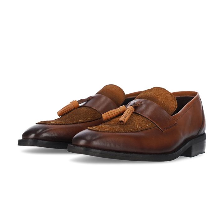 Muratti Mens Tussel Loafer Tan | John Craig