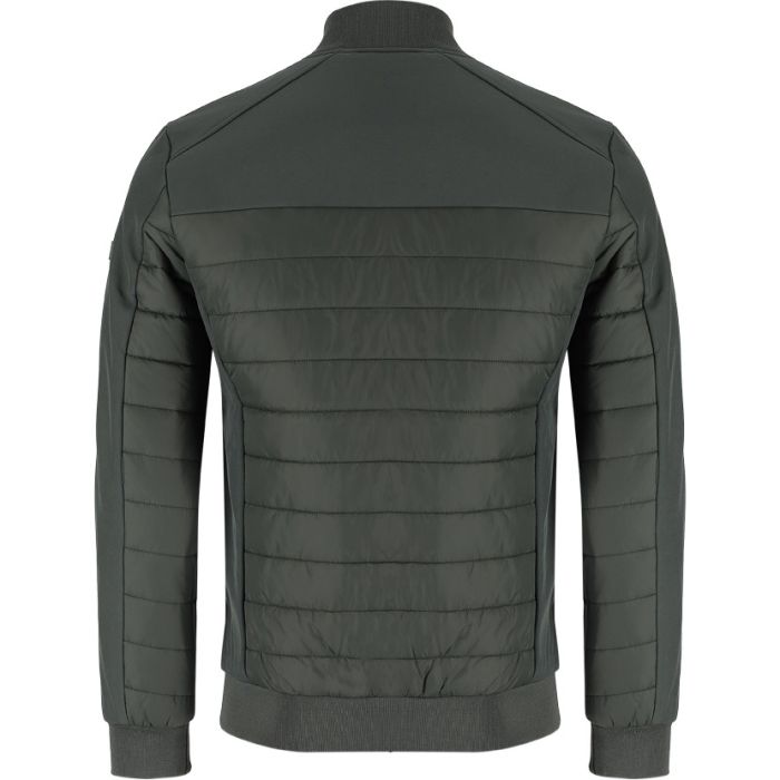 Muratti Mixed Fabric Jacket Mens Dark Olive|John Craig