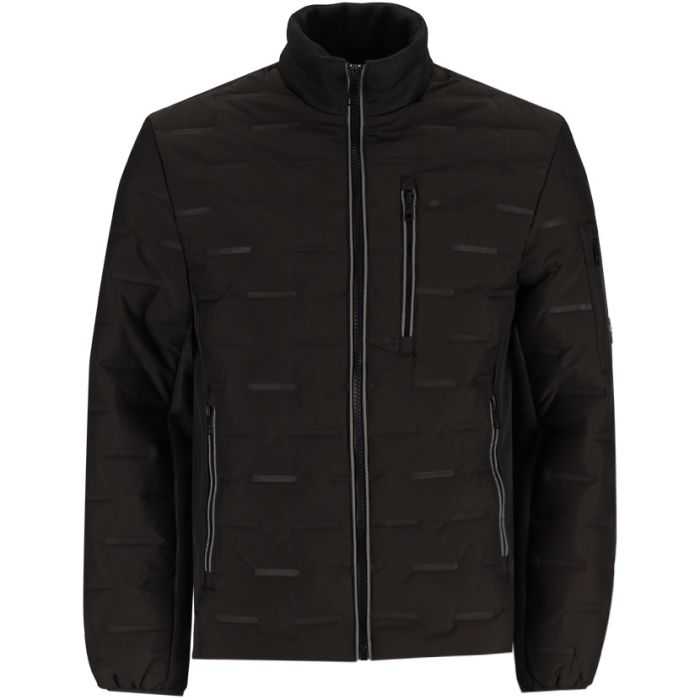 Muratti Surface Interest Mixed Fabric Jacket Mens Black|John Craig Muratti Surface Interest Mixed Fabric Jacket Mens Black|John Craig
