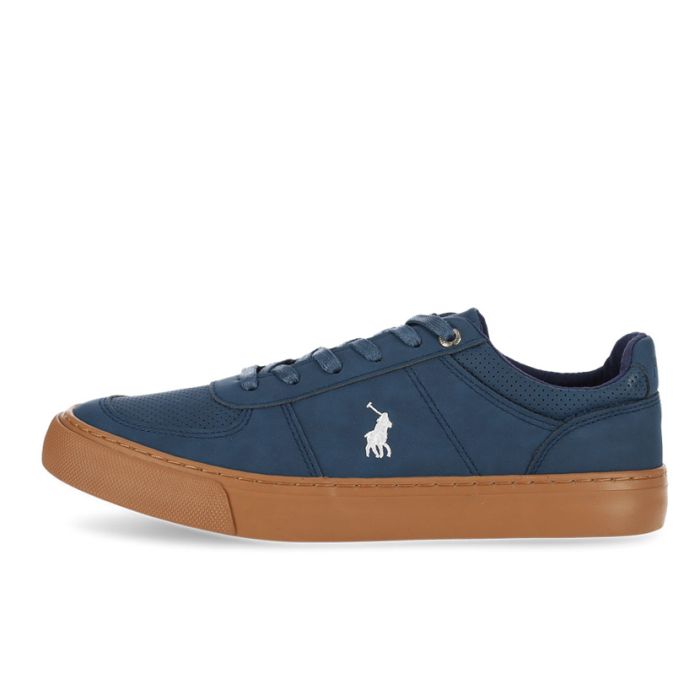 Polo Perforrated Mens Sneaker Cornet Blue John Craig