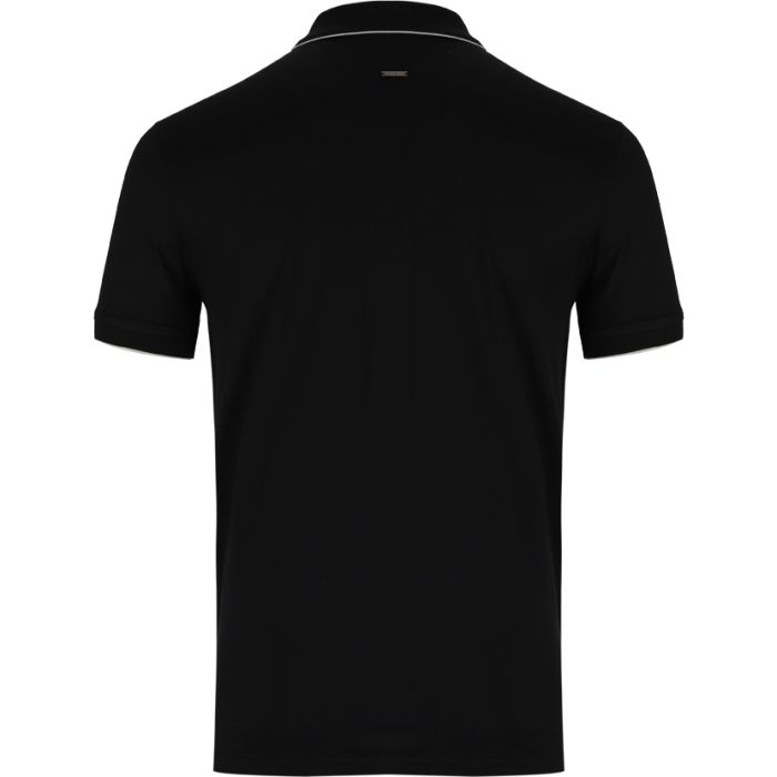Polo 1/4 Zip Golfer Mens Core Black | John Craig