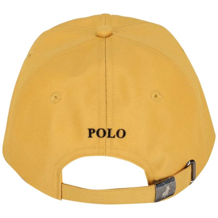 Polo 6 Panel Metal Peak Cap Yellow|John Craig