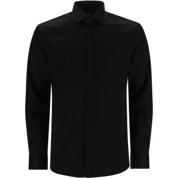 Cantarelli Plain Formal Shirt Mens Black