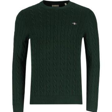 GNT35GR-GANT-COTTON-CABLE-NECK-GRN-344414-374-V1