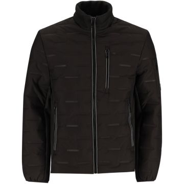 Muratti Surface Interest Mixed Fabric Jacket Mens Black