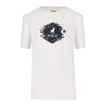 Polo Bradley Printed T-Shirts Youth White