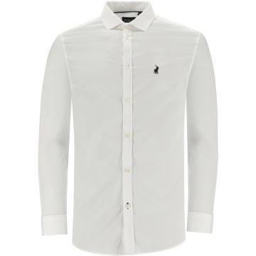 Polo Christian Mens Long Sleeve Slim Shirt White