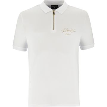 Roberto Vino Embossed Golfer Mens White