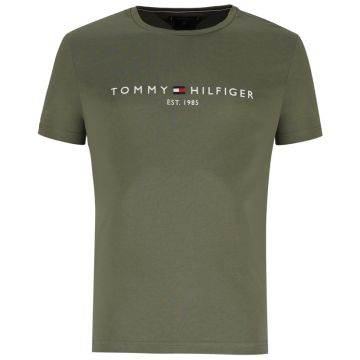 TMH40OL-TOMMY-HILFIGER-LOGO-TEE-OLV-MW0MW11797PLITS-V1