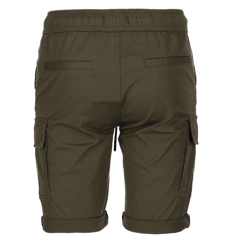 Muratti Elasticated Cargo Shorts Youth Fatigue Green| John Craig
